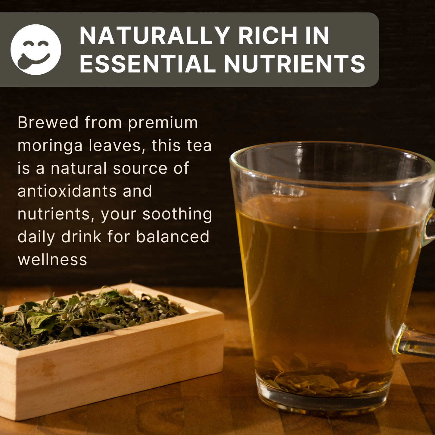 Hanan Moringa Tea Bags — Energy & Immunity Superfood | 25 Caffeine-Free Tea Bags