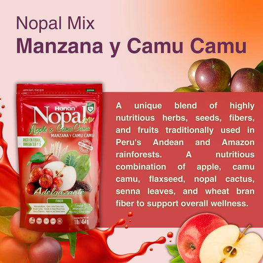 Nopal Mix Manzana con Camu Camu