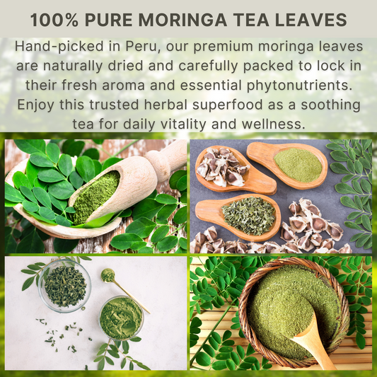 Hanan Moringa Tea Bags — Energy & Immunity Superfood | 25 Caffeine-Free Tea Bags