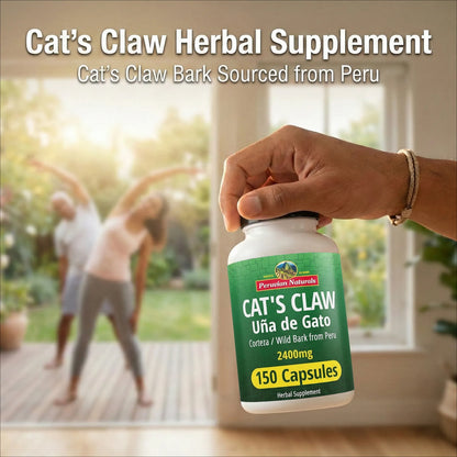 Cat's Claw Capsules (Uña de Gato) — 2400mg Herbal Supplement | from Peru