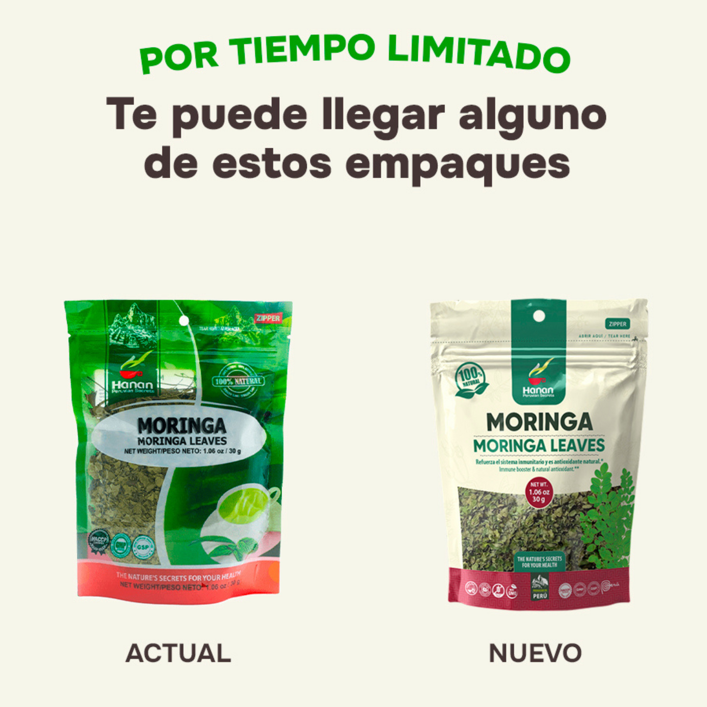 Herbal Moringa Tea (te de moringa)