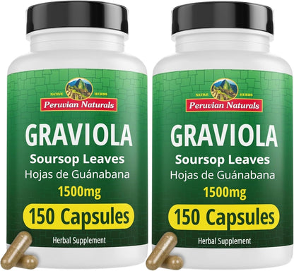 Graviola (Soursop) Capsules — Herbal Wellness Supplement